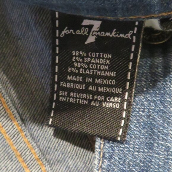 7 FOR ALL MANKIND Slimmy Jeans. Size 33. Excellent Condition. - Picture 3 of 4